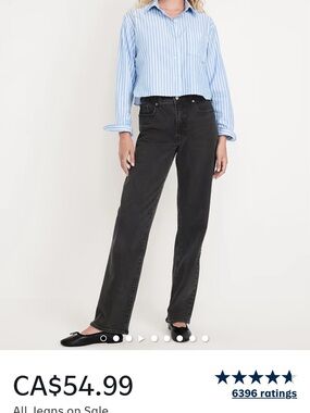 Women’s Straight-Leg Jeans in Black